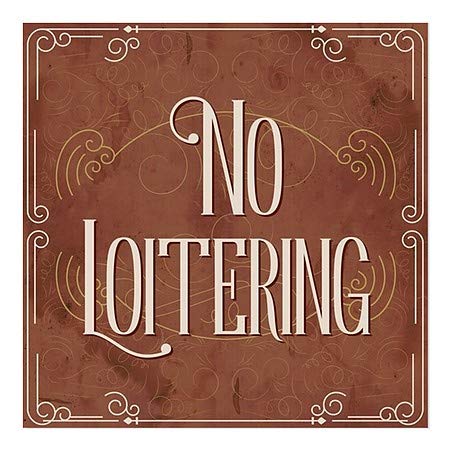 CGSIGNLAB | bez loiteringa -Victorian Card Cling Cling | 24 x24