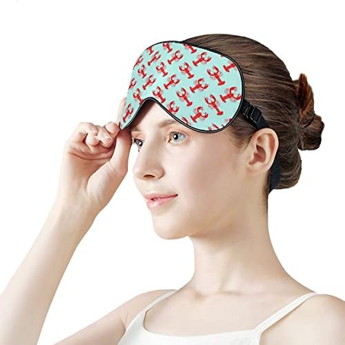 Ocean Red Righster Print maska ​​za oči lagano blokiranje maske za spavanje s podesivim kaišem za putnu s promjene spavanja