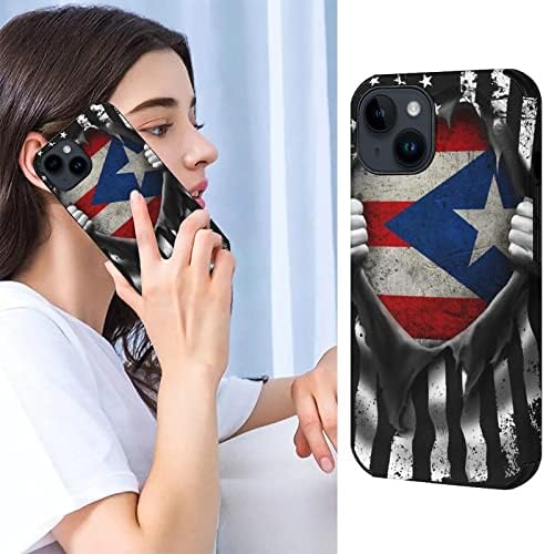 Američki Portoriko zastava Custom Custom Custom Custom poklopca za iPhone 14 / iPhone 14 Pro / iPhone 14 Plus / iPhone 14Pro Max Slim