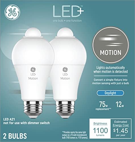 GE LED+ senzor pokreta LED Sijalice + adapter za lampe Plug Bundle