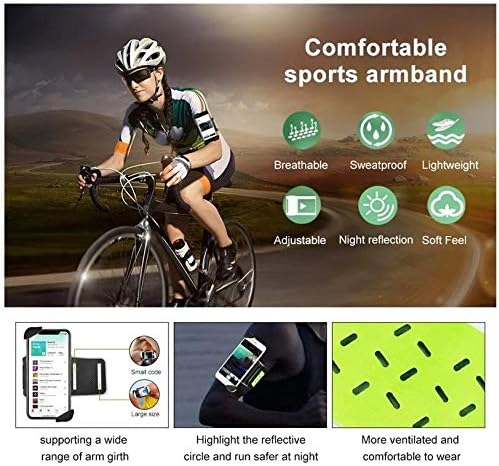 Holster za Tecno Spark 7t - Flexsport Armband, podesiva traka za vježbanje i trčanje za Tecno Spark 7t - Stark Green
