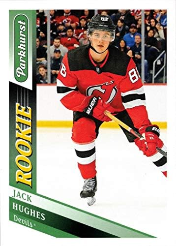2019-20 Gornja paluba Parkhurst Hockey 320 Jack Hughes Rookie Card Devils