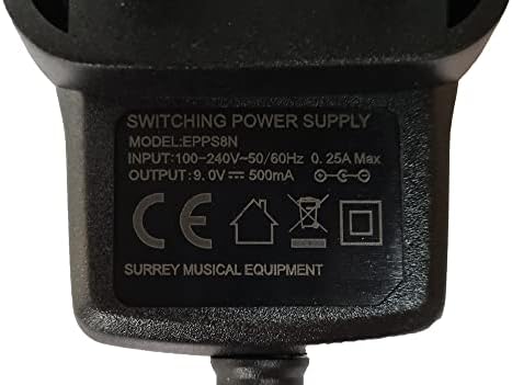 Zamjena napajanja za Guyatone PS-012 8 Band Graphic EQ adapter UK 9V