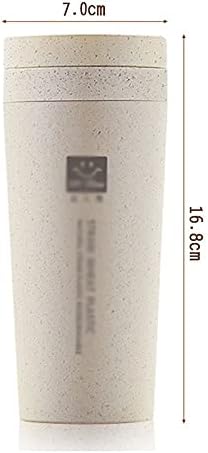 N / A Termo kup šalice Termos Kuhinjska pšenična slama Dvostruka izolirana poklon krila Swblembler s poklopcem Eko-frizumno boce za boce za vodu