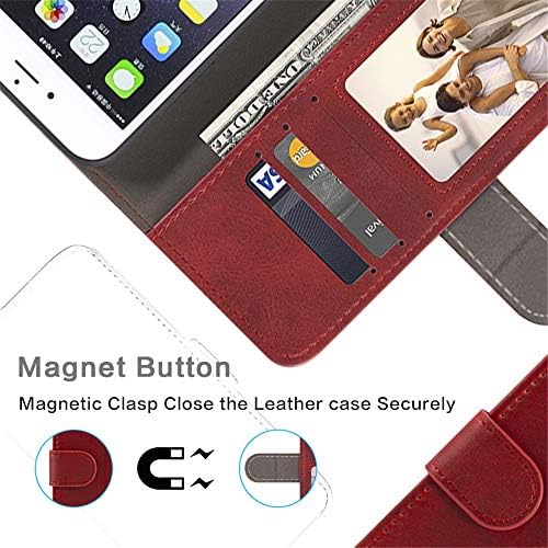 Slučaj Samsung Galaxy A02, kožna torbica za novčanik s gotovinom & amp; Slotovi za kartice Meki TPU stražnji poklopac Magnet Flip