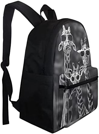 Bigcarjob životinjski žirafe ruksak za dječake djevojke, 16 inčni casual dan paketa slatka putovanja za tinejdžerske laptop bagpack