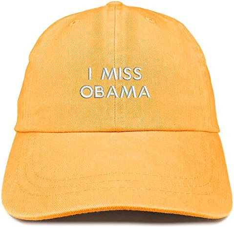 Trendy Odjeća za odjeću I mi nedostaje Obama vezena kapa s niskim profilom