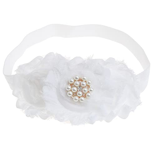 Bloomposh Baby White Headbands trake za kosu elastike Hair Accessories za djevojčice novorođenčad mala djeca