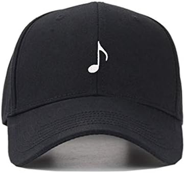 Unisex Music Note izvezena pamučna bejzbol kapa Podesiva kapu na otvorenom Ležerni kapu
