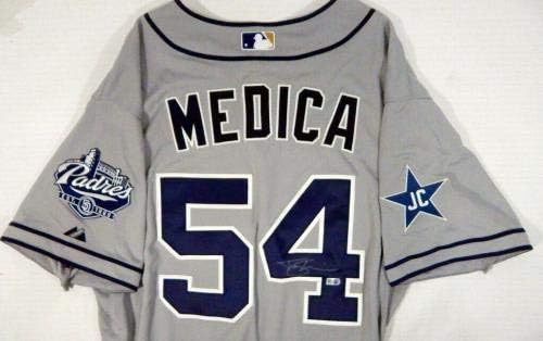 2014 San Diego Padres Tommy Medica 54 Igra izdana siva Jersey JC Patch SDP0940 - Igra Polovni MLB dresovi