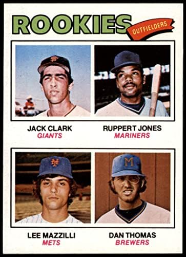 1977. 488 Rookie Outfielders Jack Clark / Ruppert Jones / Lee Mazzilli / Dan Thomas Divovi / METS / BREWER NM / MT Giants / Mariners