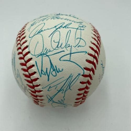 1988 New York Mets tim potpisao je bejzbol nacionalne lige sa Gary Carterom - autogramirani bejzbol