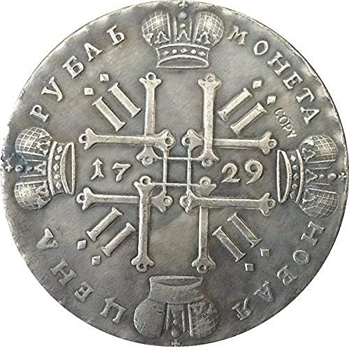 Challenge Coin 1729 Peter II Rusija Coins Copy Copy ukras Kolekcija Cofts Coin kolekcija
