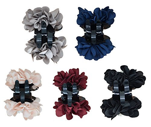 5 kom Prekrasna plastična kandžana čeljusti modna krpa u obliku luka cvijeća za žene držač za žene dame djevojke