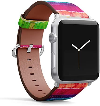S-Type iWatch kožni remen za ispis narukvice za Apple Watch 4/3/2/1 Sport Series - Hippie Tie Dye uzorak Sažetak pozadina