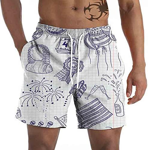 Muške kratke hlače Prilagođene Personalizirane kratke hlače za muškarce Ljetne muške zveške šorc Beach Bearit American Flag