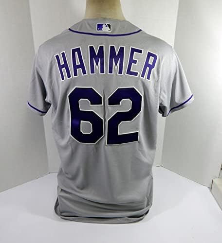 2022 Colorado Rockees JD Hammer 62 Igra Izdana siva Jersey 46 882 - Igra Polovni MLB dresovi