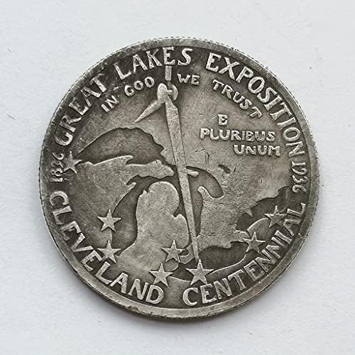 1936. Cleveland Centennial Poluarna spoljna koliba za kovanica novčića sa novcem
