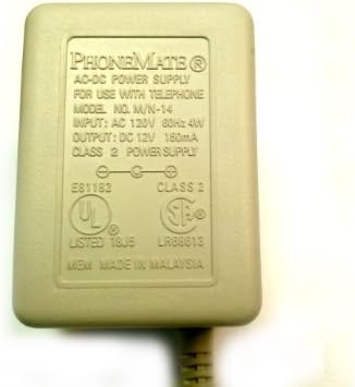 Phonemate AC-DC adapter 12 Volts DC @ 150mA 2.1mm Kutni DC utikač sa pozitivnim centrom