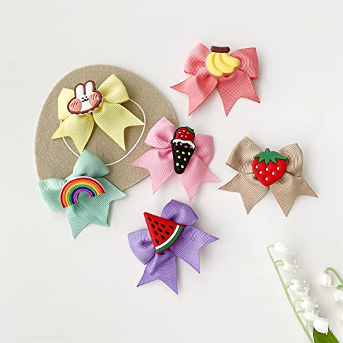 PLINUBLA 6 boja krokodil kopča crtić mašna za kosu satenska mašna dizajnirana za malu djecu, bebu, djevojčice