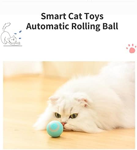 Oallk PET interaktivna igračka pametna automatsko valjavanje mačje kugle zvuči otporna na abraziju otporna na abraziju USB vježbi potjeraju kuglu za kućne ljubimce za unutrašnjost