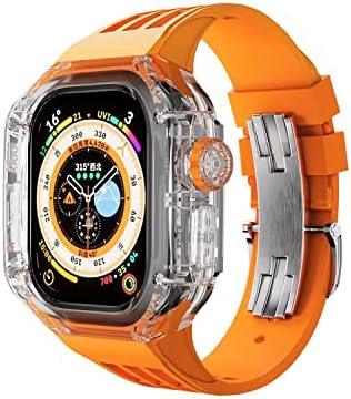 BOLSA 49MM MODIFIKACIJSKI KIT CASE za Apple Watch 49mm Silikonski remen Transparentno kućište za iWatch seriju ultra 8