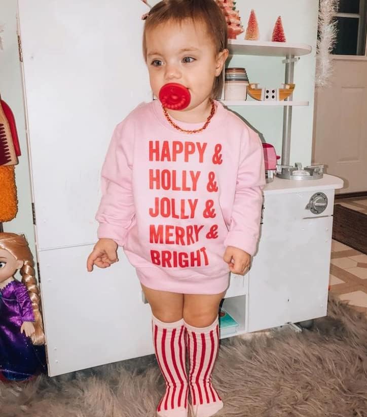 Cevoerf Toddler Baby Boy Christmas Outfit Xmas Mini Claus Ispis Dukserice Majica za božićne odjeće 0-5T