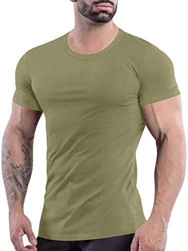 Muški Muscle T Shirts modni kratki rukavi Tee Shirts Top Atletski trening teretana Shirt