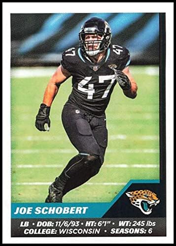 2021 Panini naljepnice # 210 Joe Schobert Jacksonville Jaguars NFL Fudbal Mini naljepnica Trgovačka kartica