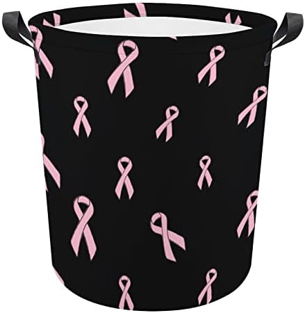 Korpe za veš sa trakom za rak dojke sa ručkama vodootporne sklopive okrugle korpe za odeću Organizator kante za odlaganje