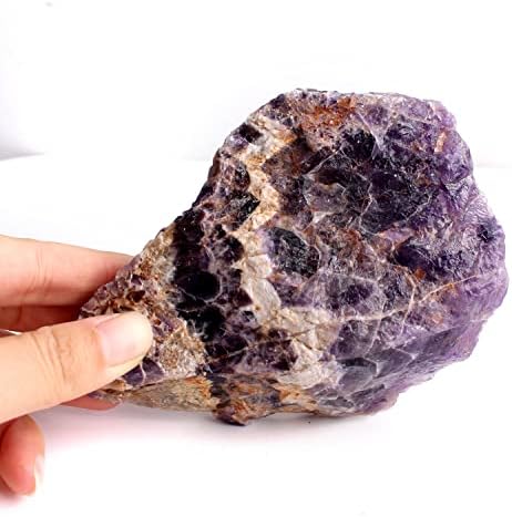 Seewoode AG216 1pc Veliki prirodni san Amethyst Crystal grubi ljubičasti rockstone mineralni pribor za izgled draguljastih dekora