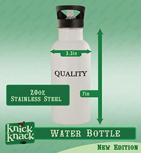 Knick Klack pokloni #glutinozznost - 20oz boca vode od nehrđajućeg čelika, srebrna