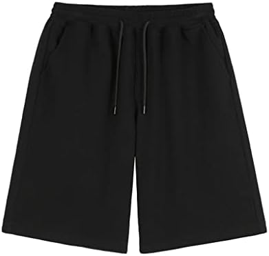 Holice Muška ljetna odjeća kratke hlače u uniseks ljetni par casual sportskih labavih prevelikih crnih kratkih hlača