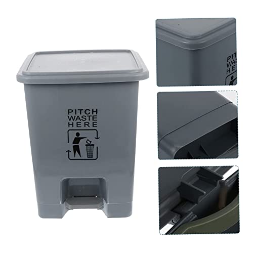 Arimis 1pc papučica može okružiti kantu za smeće smeće smeće smeće može kupati kućna kanta za smeće velike kapacitete smeće može otpadati kante za smeće Siva plastika jednostavna