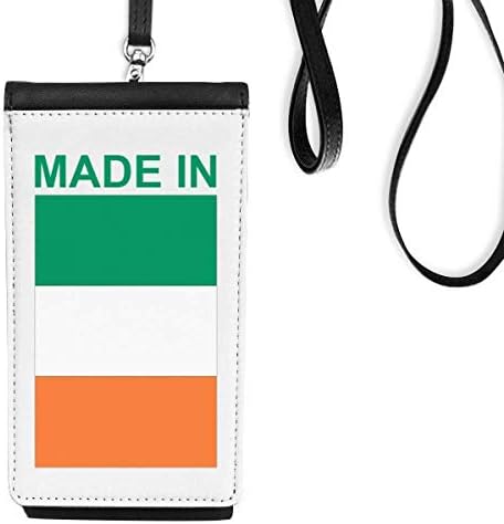 Napravljeno u Irskoj Država Ljubav Telefon novčanik torbica Viseća mobilna torbica Crni džep