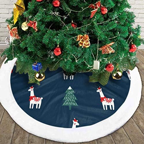 Suknja za božićnu drvvu, malo / veliko božićno stablo božićno drvce slatka lama xmas šešir za božićne zabavne zabave