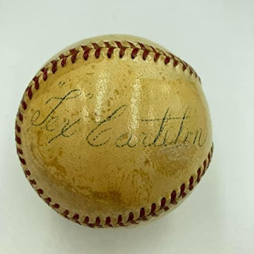 Tex Carleton Single potpisan NL bejzbol JSA COA 1934 St. Louis Cardinals - AUTOGREMENA BASEBALLS