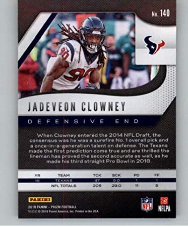 2019 Panini Prizm 140 Jadeveon Clowney Houseton Texans NFL fudbalska trgovačka kartica