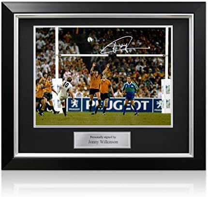 Ekskluzivna memorabilija Jonny Wilkinson potpisao England Rugby FOTO: Drop udarac. Deluxe okvir