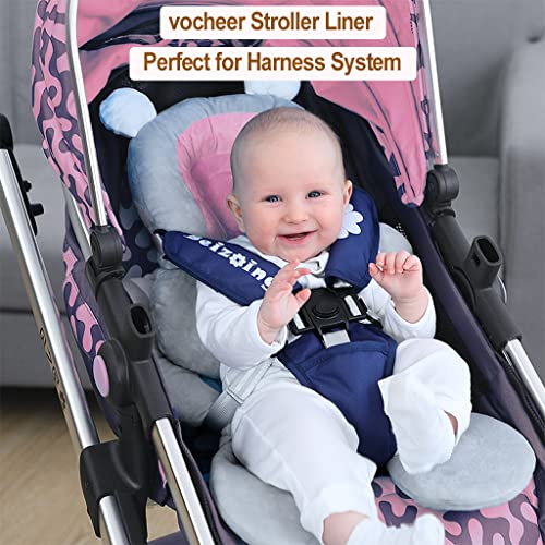 Vocheer Baby kolica za djecu, 2 u 1 Auto sjedalo za nošenje Liper za kolica za djecu Pram Glava i karoserija Jastuk za novorođenčad,