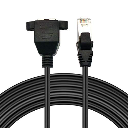 V Telesky CAT 6 Ethernet kabel kabela, RJ45 mrežni zakrbni kabel -3,3 stopa (1 metra) muški do ženskog konektorske konektora CAT6