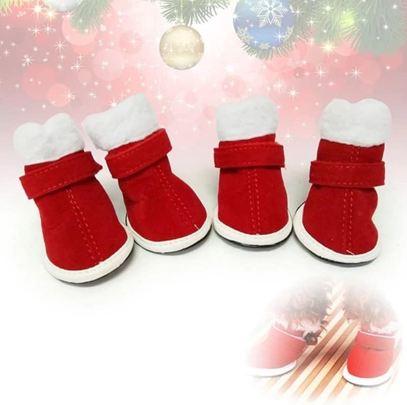 LEPSJGC Zimske cipele za kućne ljubimce protiv klizanja snježne čizme Male debele cipele čarape za kućne ljubimce