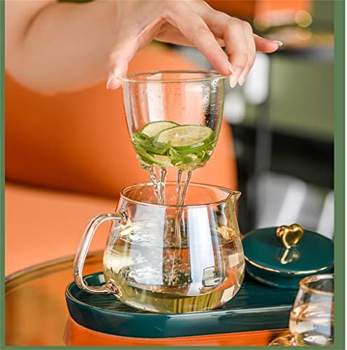 HDRZR popodnevni čaj za cvijet čajnik Teacup set za tečaj za domaćinstvo Čaj za čaša visoke temperature otporni na visoke temperature