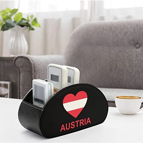 Love Austria kožni držač za daljinsko upravljanje sa 5 pretinaca Kancelarijska kutija za odlaganje desktop ladica