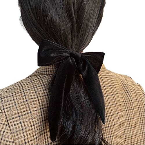 4kom Slatka djevojka kosa Velvet veliki Scrunchies Bow veliki Bowknot Scrunchie ženske elastične vezice za kosu trake rep držač za