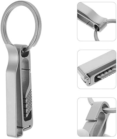 Doitool 2 kom. Karabinski ključ tipki Keychain karabiner karabinera karabiner Key prsten prsten za prsten titanijum