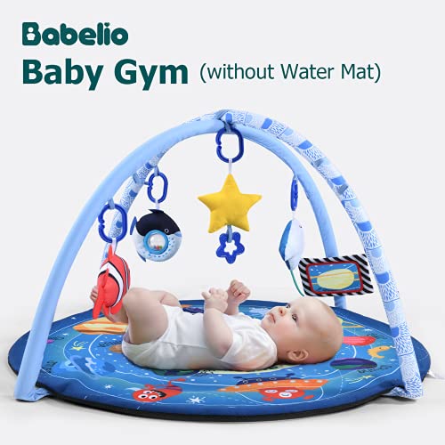 Babelio Baby Mat & Tummy Vremenska prostirka 2 u 1, 3 različite načine montaže, 6 aktivnosti reproducirajući igračke, senzorni razvoj