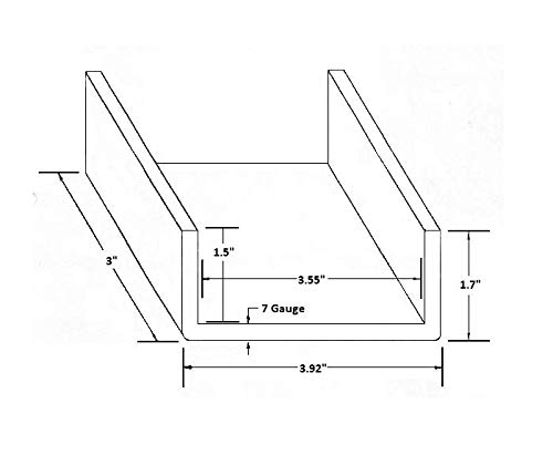 Heavy Duty Weld na 2x4 čelika udio džepove za prikolicu & Kamion