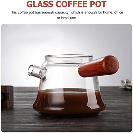 Hemoton Espresso Mašina za topljenje Pot Glass Turkish Kafa Čokolada TOTOVANJE Staklo Staklo za kavu Grčki aparat za kavu Pot espresso proizvođač kafe krema za kafu