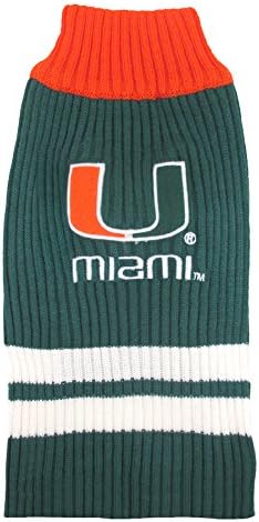 Pets First Collegiate Miami Hurricanes Džemper Za Kućne Ljubimce, X-Small